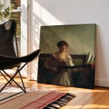 Woman Playing Guitar — room mockup view 2