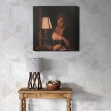 Woman Reading by a Paper-Bell Shade — alternate room view
