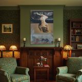 Woman Reclining Upside Down - Nude Pose with Artist Studio in View canvas wall art - Image 4