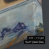 Woman Reclining Upside Down - Nude Pose with Artist Studio in View canvas wall art - Image 8