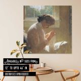 Woman Sewing by a Window — room mockup view 6