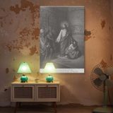 Woman Taken in Adultery - Forgiveness by Gustave Dore canvas wall art - Image 5