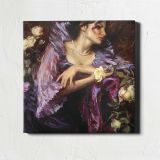Woman with Flowers by Daniel Gerhartz — room mockup view 1
