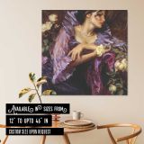 Woman with Flowers by Daniel Gerhartz — room mockup view 6