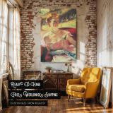 Woman with Pearl Necklace by Mary Cassatt - Theater Glow and Rosy Tones canvas wall art - Image 3