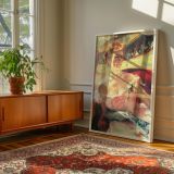Woman with Pearl Necklace by Mary Cassatt - Theater Glow and Rosy Tones canvas wall art - Image 6