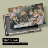 Women at an Outdoor Cafe - canvas rear frame and hanging hardware