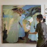 Women in a Garden — room mockup view 3