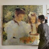 Women in a Summer Garden — room mockup view 3