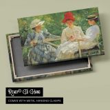 Women Resting in a Park - canvas rear frame and hanging hardware