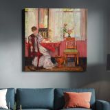 Writing by Gari Melchers Johannes VERMEER — room mockup view 3