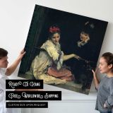 Young Girl with a Cat — room mockup view 4
