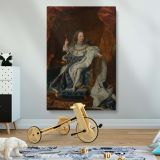 Young Louis XV - Royal Robes and Scepter Portrait By After Hyacinthe Rigaud canvas wall art - Image 2