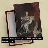 Young Louis XV - Royal Robes and Scepter Portrait By After Hyacinthe Rigaud canvas wall art - Image 6