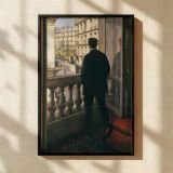 Young Man at Window by Gustave Caillebotte - Paris Balcony and Street View canvas wall art - Image 2