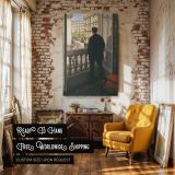 Young Man at Window by Gustave Caillebotte - Paris Balcony and Street View canvas wall art - Image 3