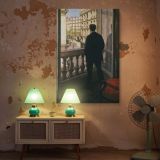 Young Man at Window by Gustave Caillebotte - Paris Balcony and Street View canvas wall art - Image 5