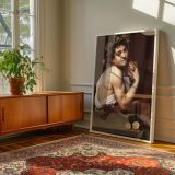Young Sick Bacchus - Pale Youth with Grapes by Caravaggio canvas wall art - Image 6