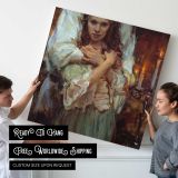 Young Woman by Candlelight by Daniel Gerhartz — room mockup view 4