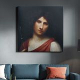 Youth holding an Arrow (1506–1508) famous painting. Giorgione — room mockup view 3