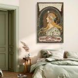 Zodiac Goddess 1896 - Art Nouveau Illustration by Alphonse Mucha canvas wall art - Image 3