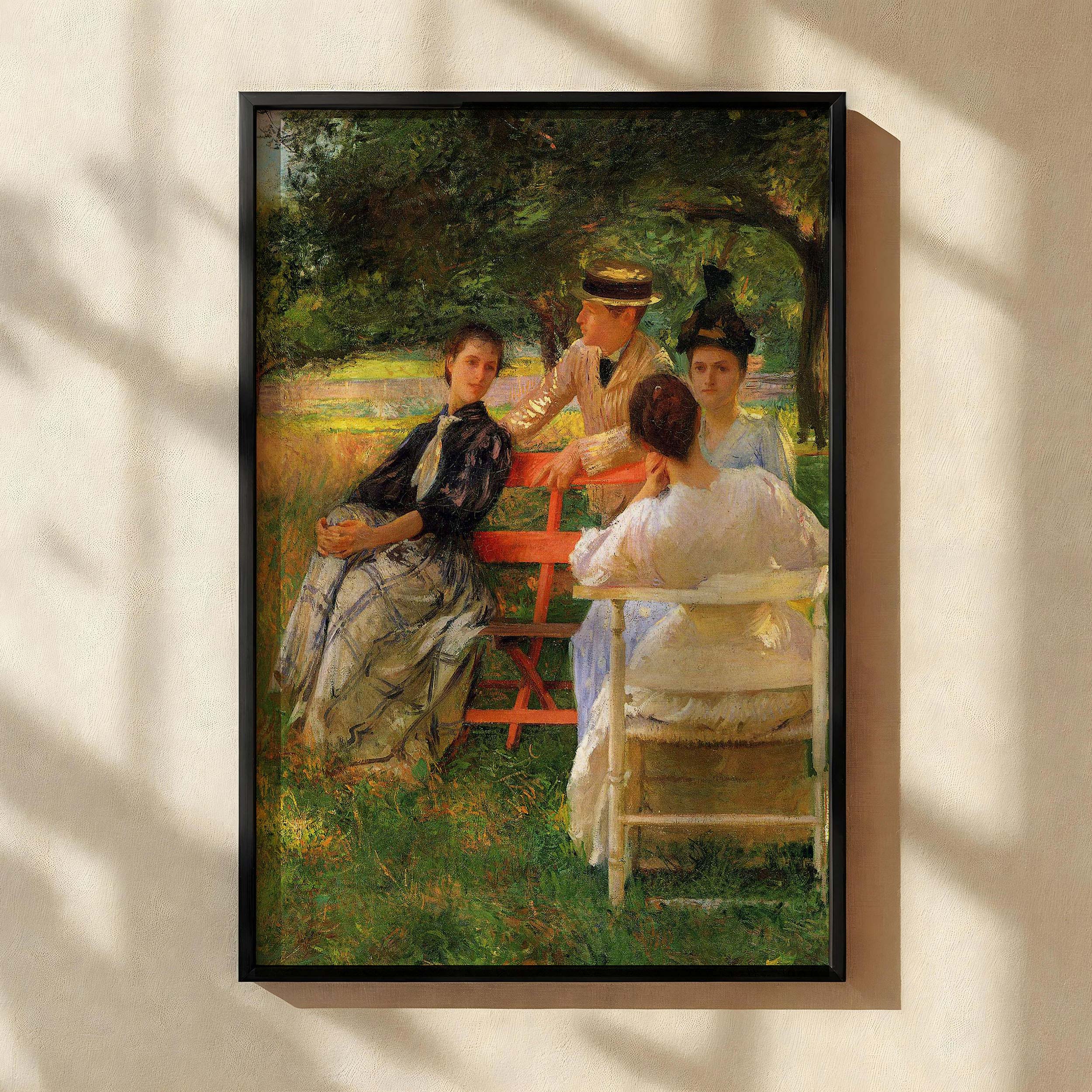 Group in Orchard by Edmund Charles Tarbell