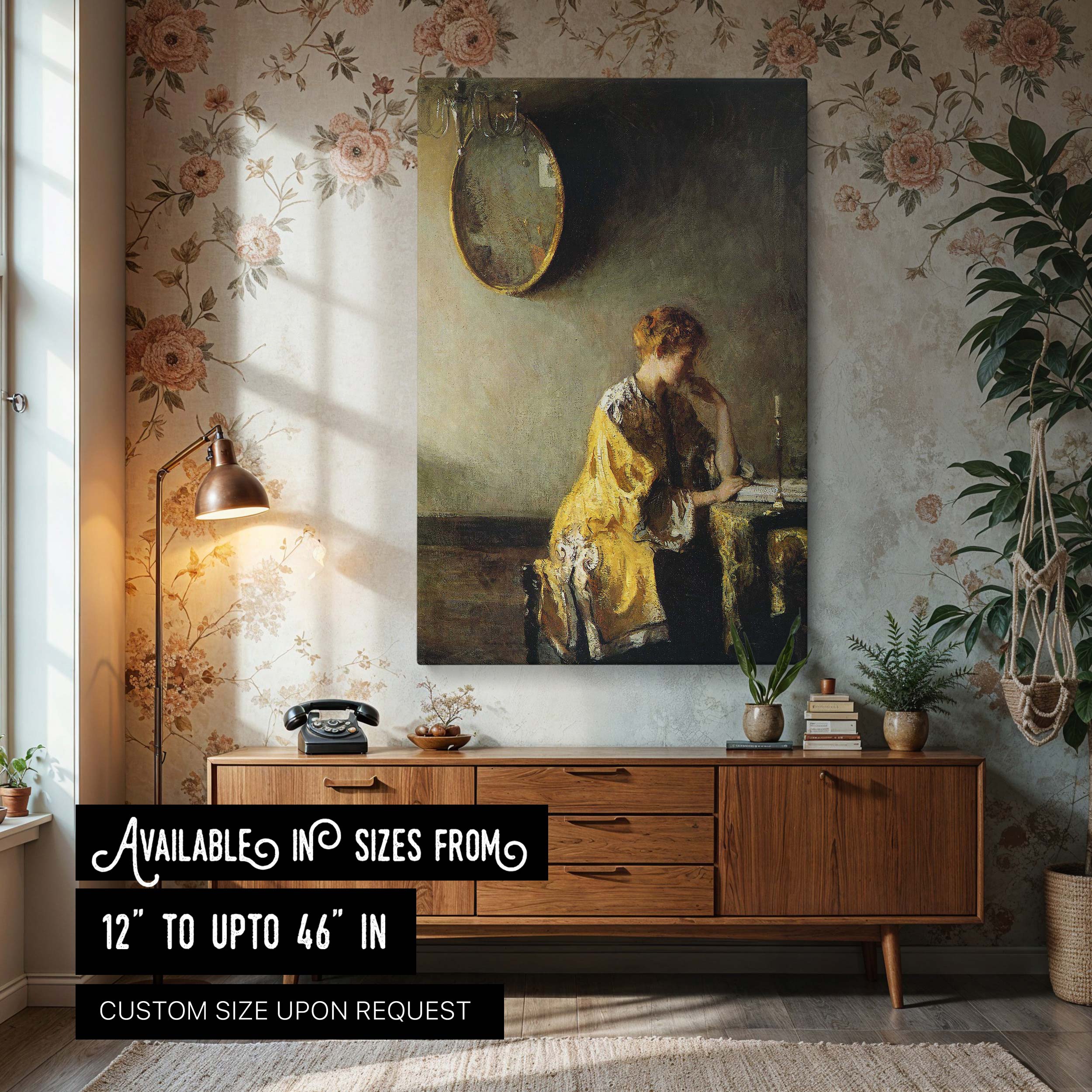 Lady in Yellow by Richard Edward Miller, from the Hallway collection