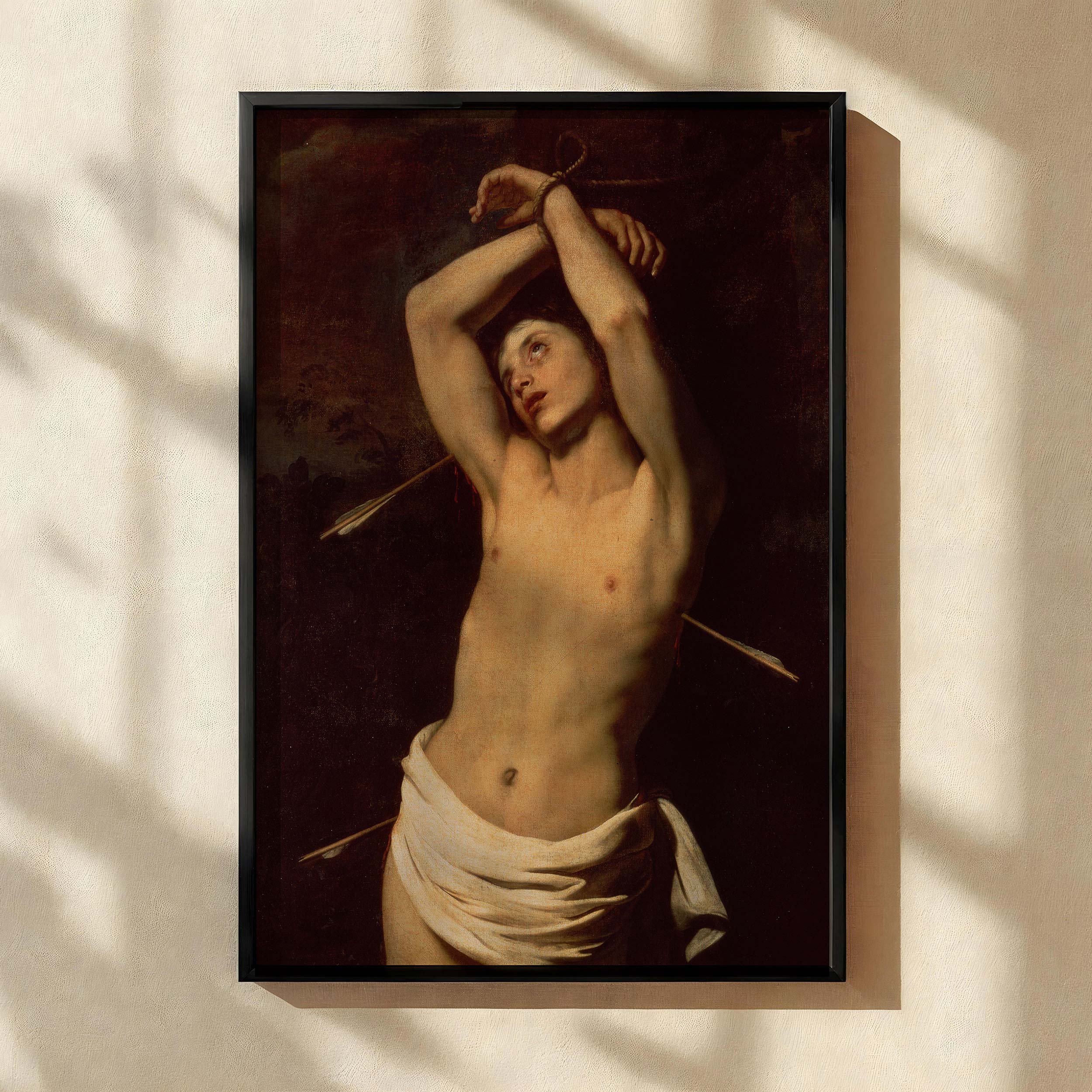 Saint Sebastian - Nicolas Regnier Classical Nude with Dark Contrast
