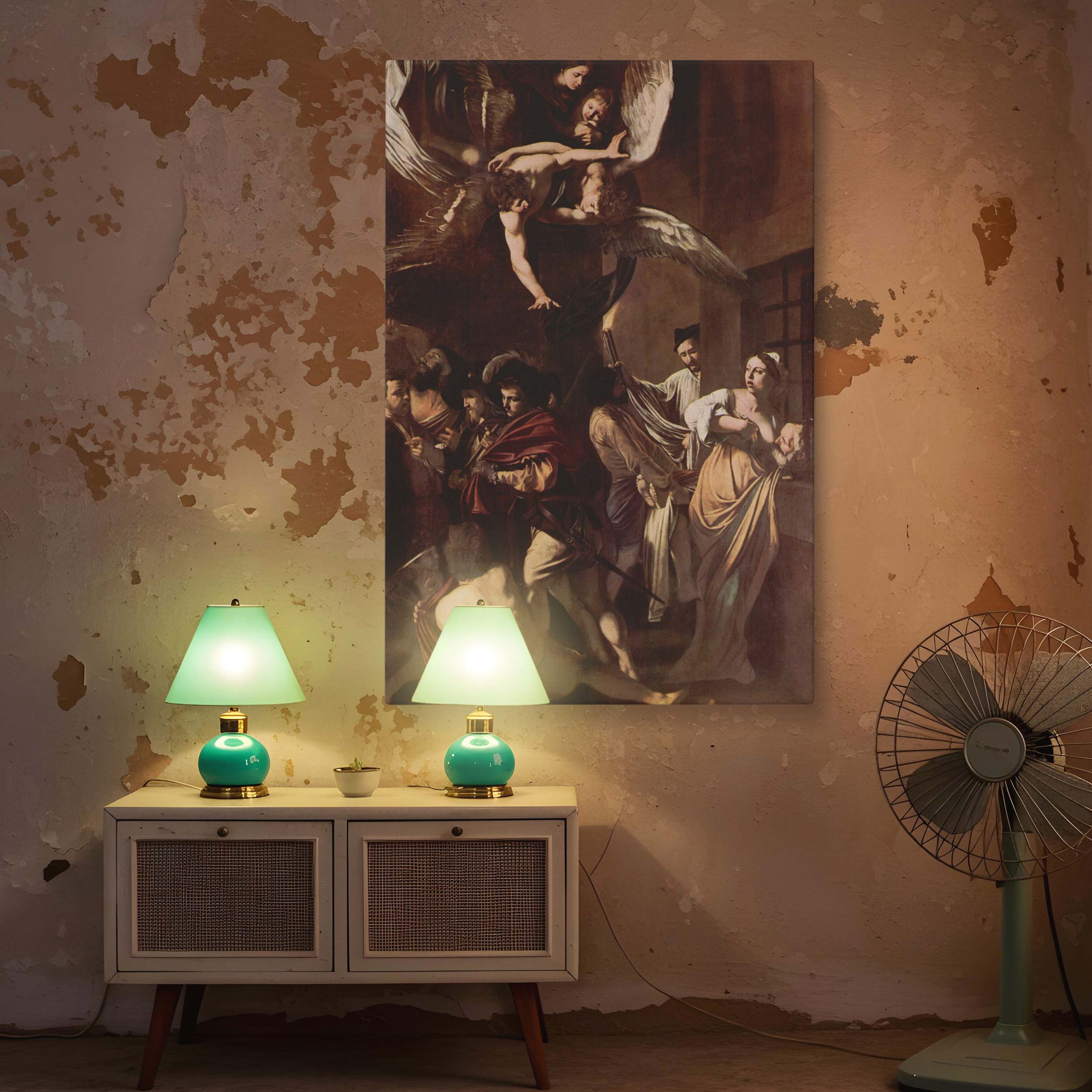 Seven Works of Mercy - Compassionate Acts in Baroque Scene by Caravaggio