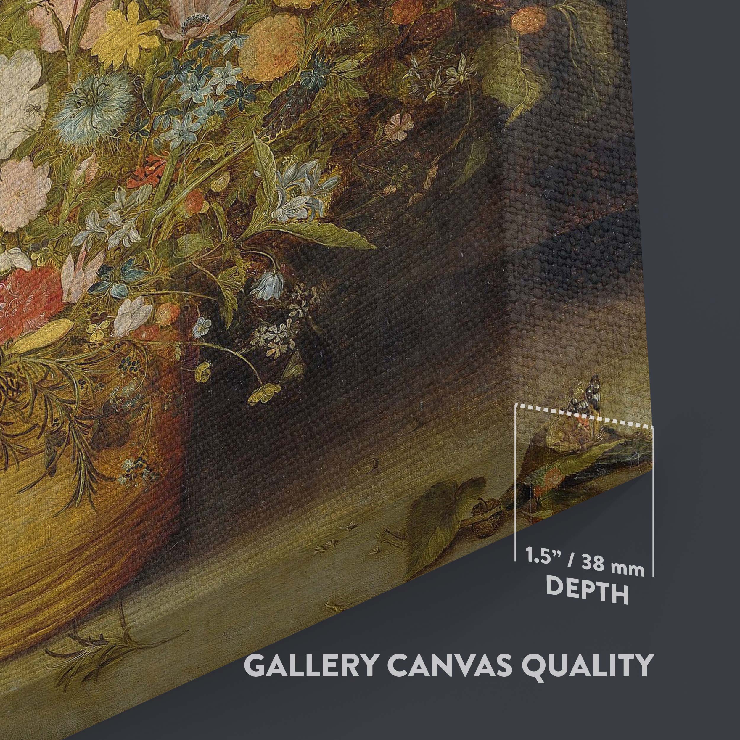 Still Life with Flowers - 1600s Baroque Floral Arrangement By Jan Brueghel the Elder