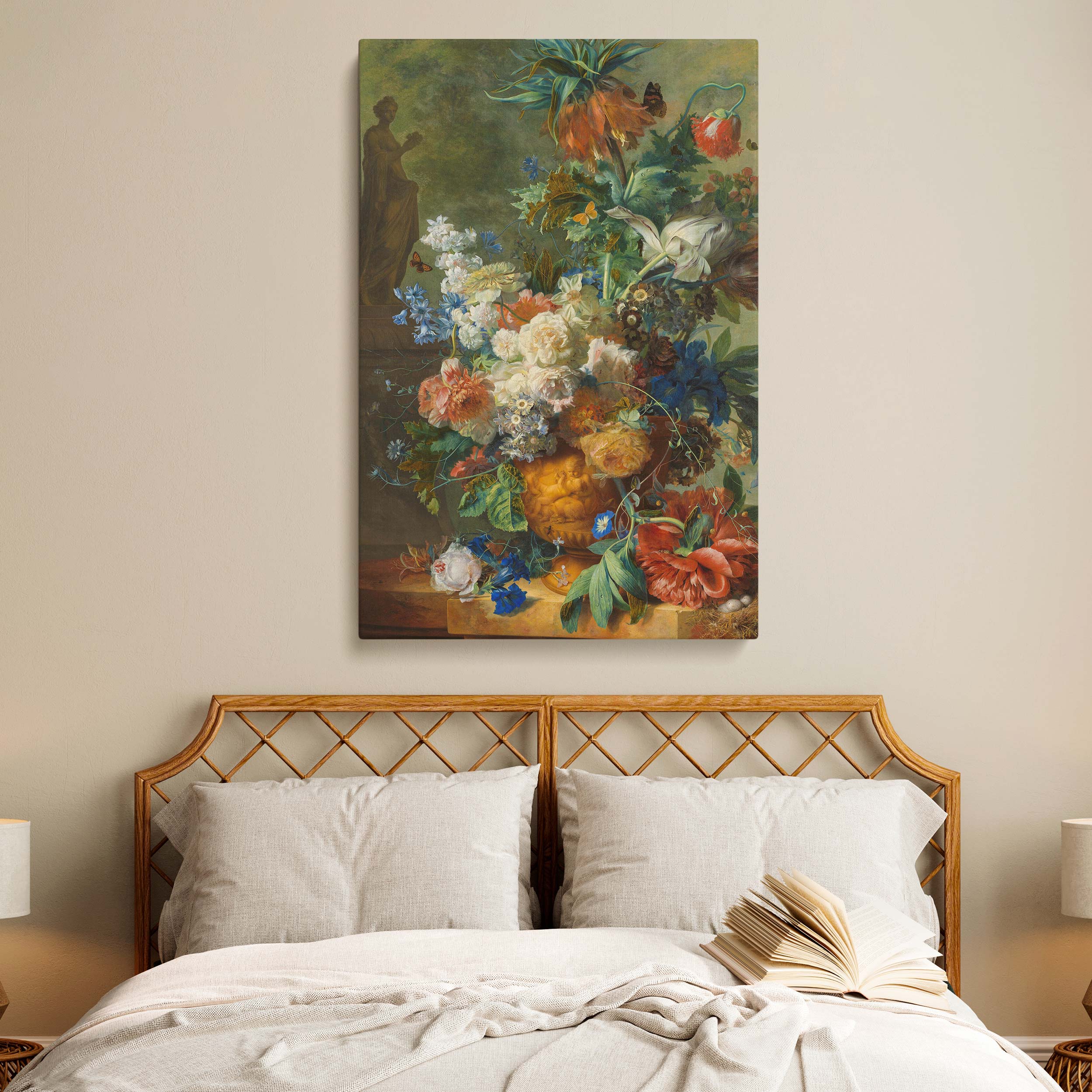 Still Life with Flowers 1723 - Baroque Floral Art By Jan van Huysum