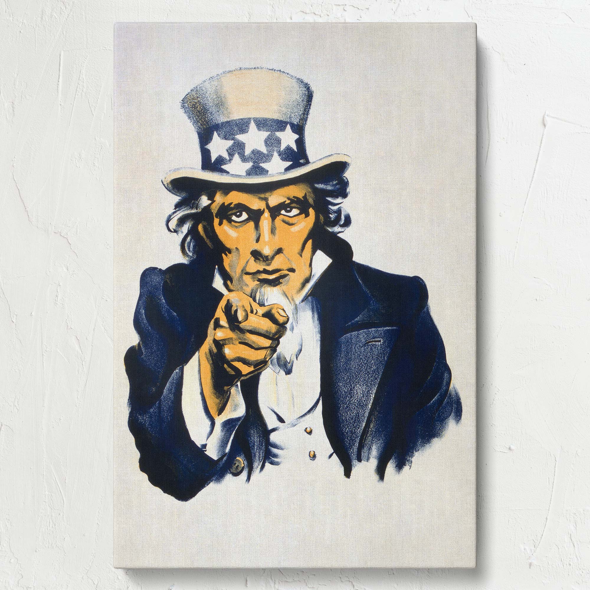 Uncle Sam Wants You - Patriotic Recruitment Poster Reproduction By James Montgomery Flagg