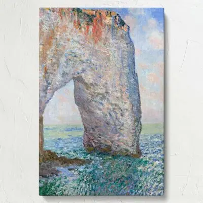 Coastal cliff seascape by Claude Monet