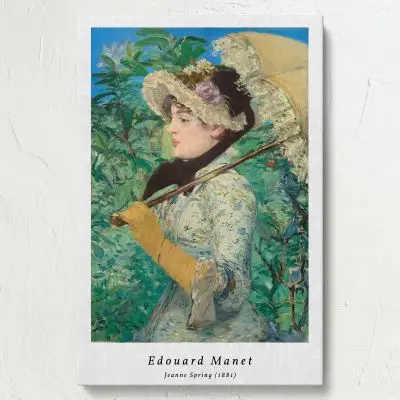 Woman with parasol in bloom by Édouard Manet