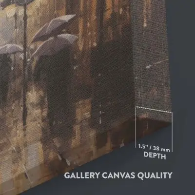 Rainy Paris street view with Eiffel Tower