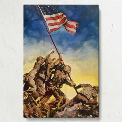 Iwo Jima vintage poster artwork