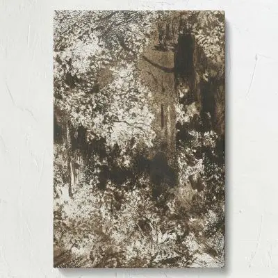 Bosgezicht textured forest landscape canvas